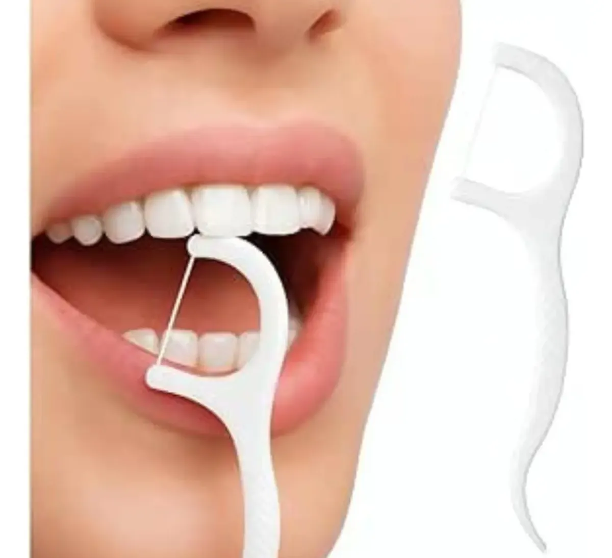 Fio Dental com Haste Floss Pick — 100 unidades